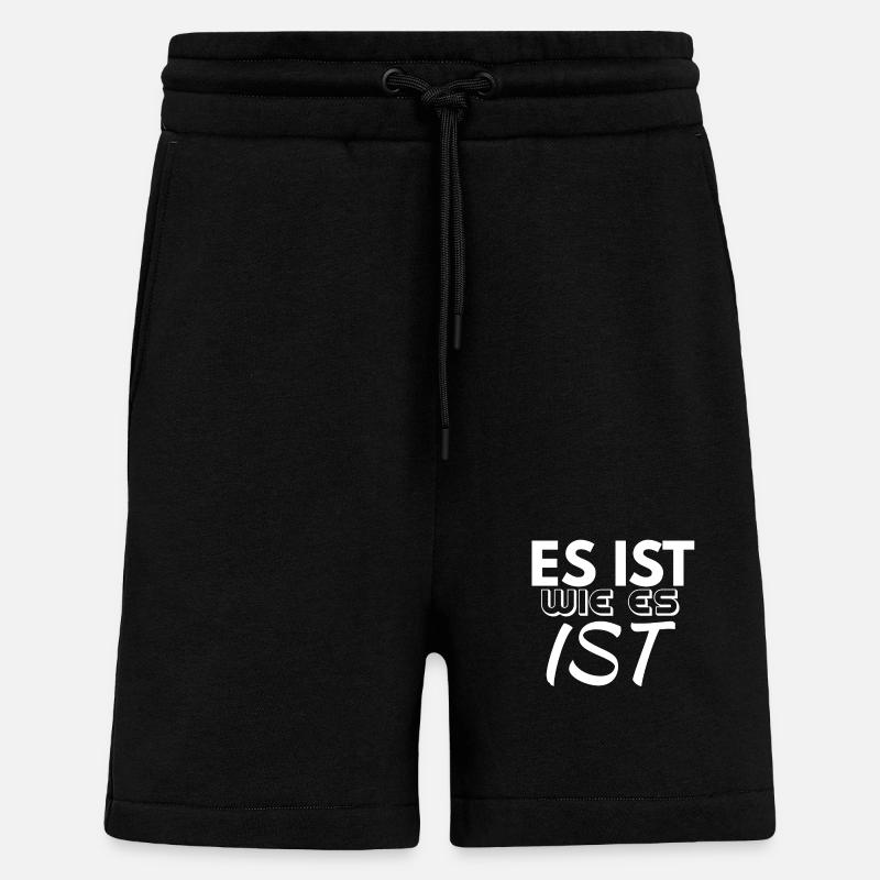 C’est comme ça - Short bio décontracté fabriqué en UE - SOLID BLACK