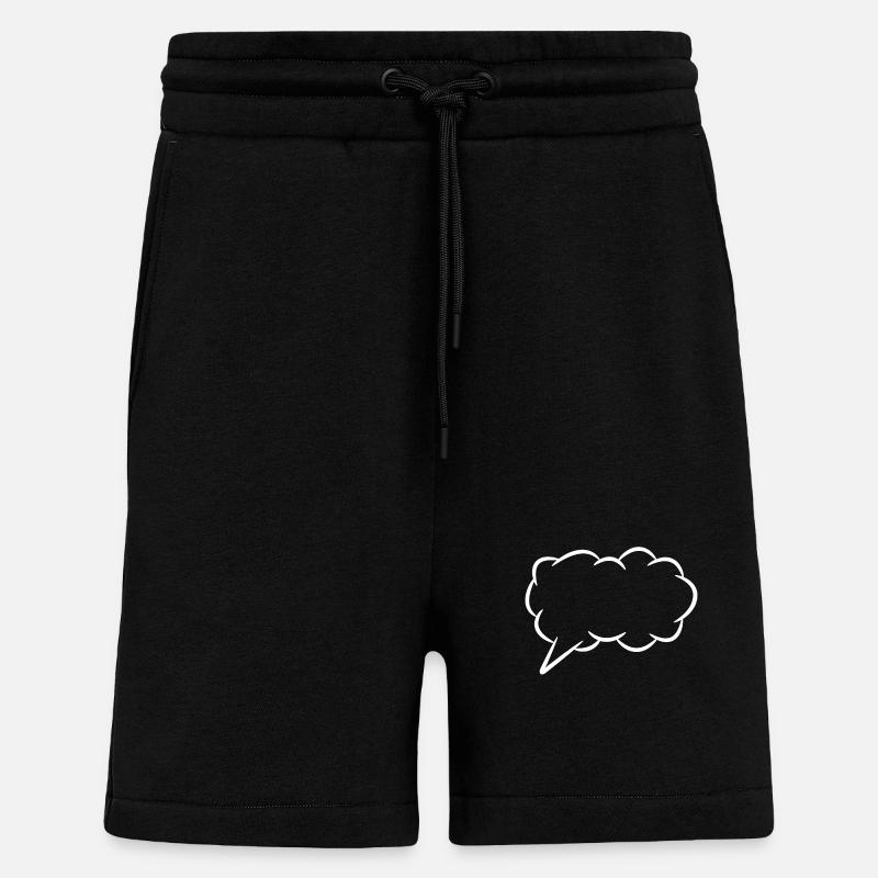 Bulle de pensée bulle - Short bio décontracté fabriqué en UE - SOLID BLACK