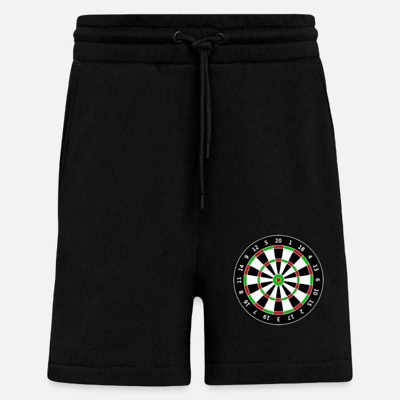 Fléchettes Fléchettes Fléchettes fléchettes - Short bio décontracté fabriqué en UE - SOLID BLACK