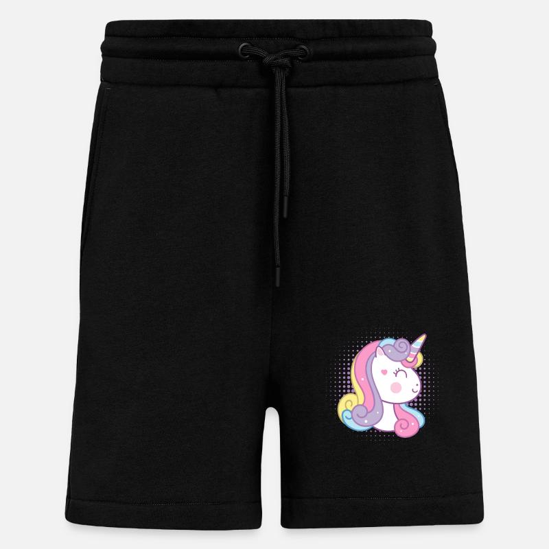 Süßes Einhorn - Shorts - made by SPREAD - SOLID BLACK