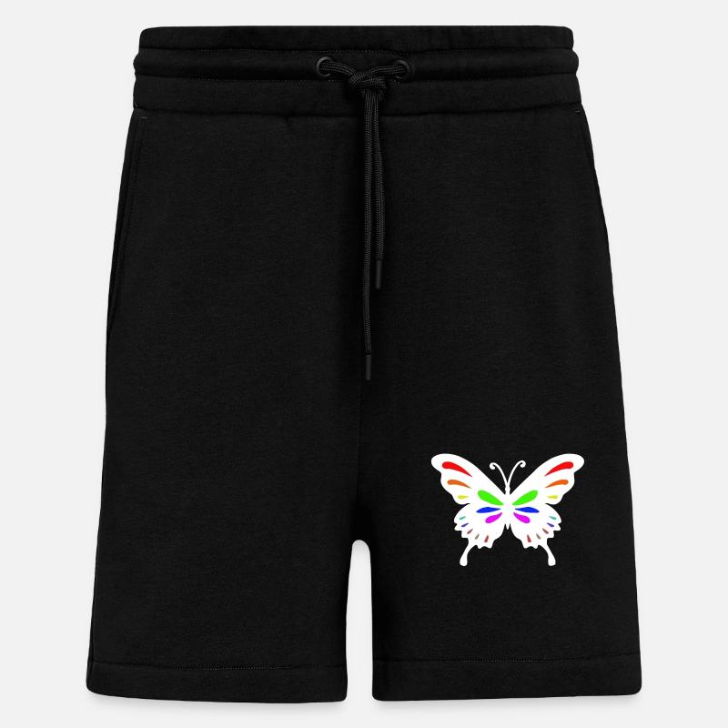papillon papillon - Short bio décontracté fabriqué en UE - SOLID BLACK