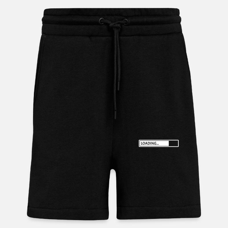 Loading bar white - Shorts - made by SPREAD - SOLID BLACK