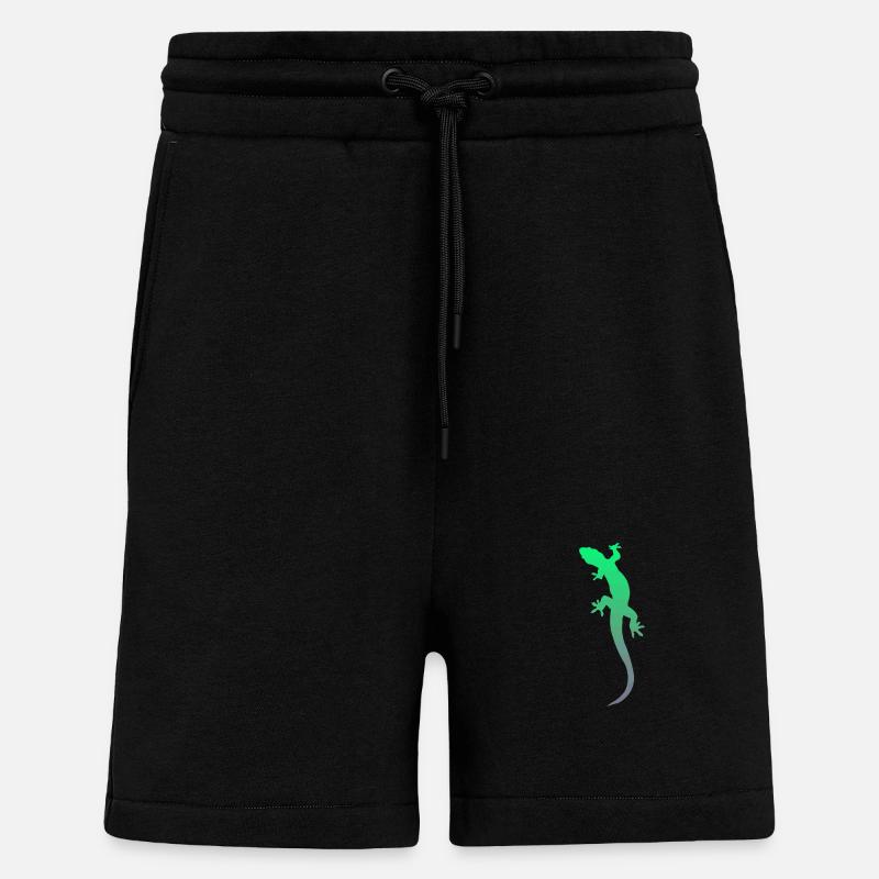 Gecko Salamander Echse - Shorts - made by SPREAD - SOLID BLACK