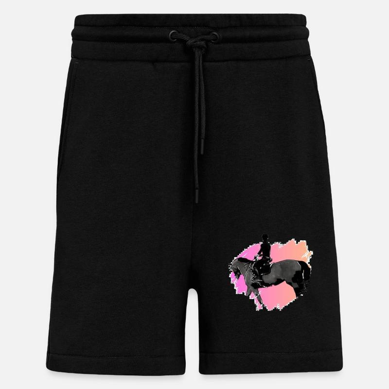 Cheval - Short bio décontracté fabriqué en UE - SOLID BLACK