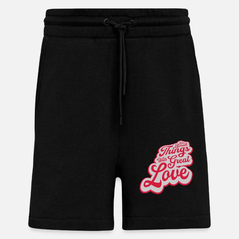 Zitat do small things - Shorts - made by SPREAD - SOLID BLACK