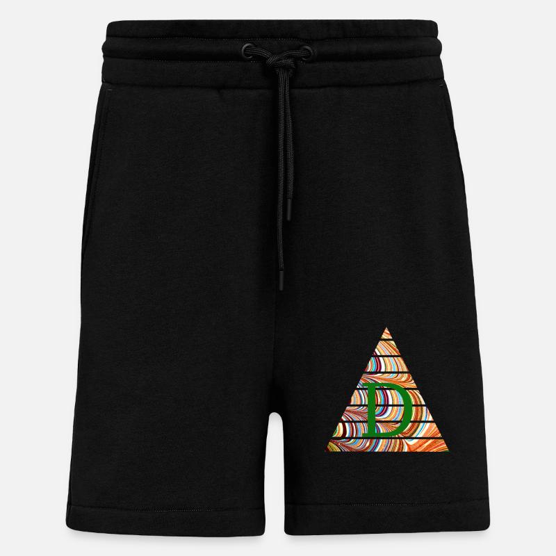 triangle e 56 d - Short bio décontracté fabriqué en UE - SOLID BLACK