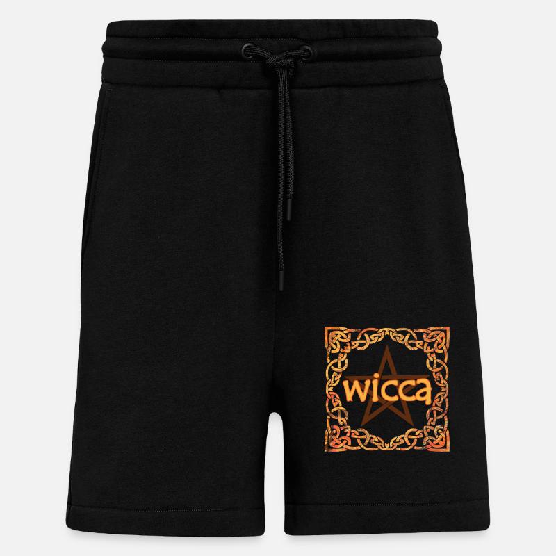 Celtic frame wicca e 118 - Shorts - made by SPREAD - SOLID BLACK