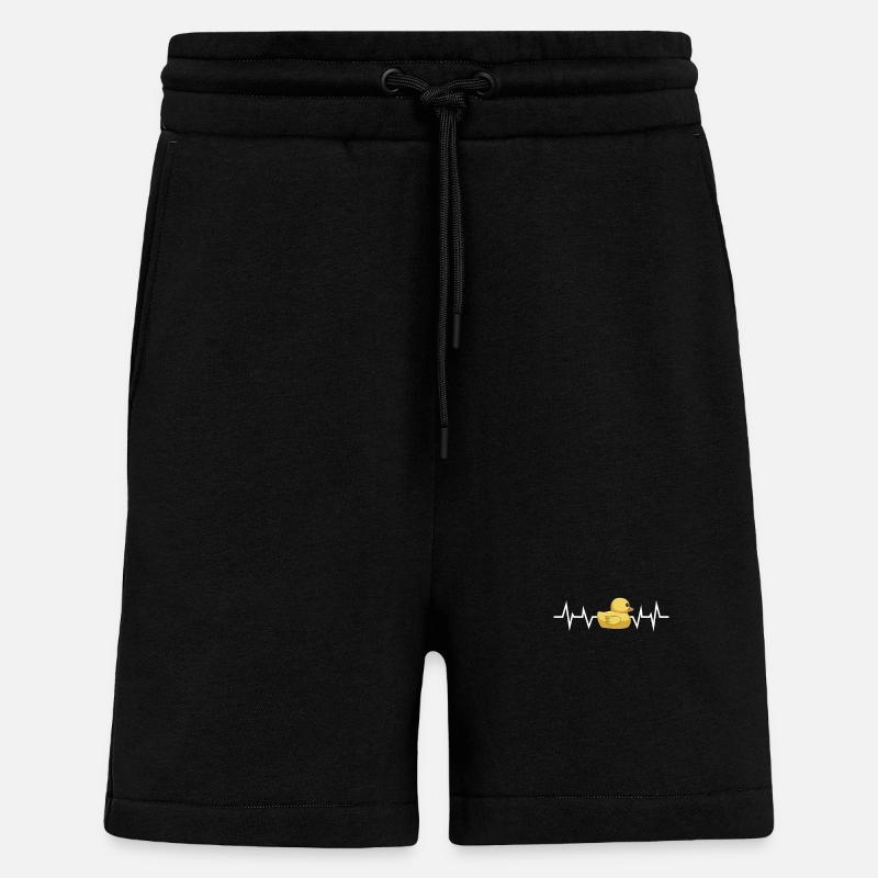 Badeente Herzschlag - Shorts - made by SPREAD - SOLID BLACK