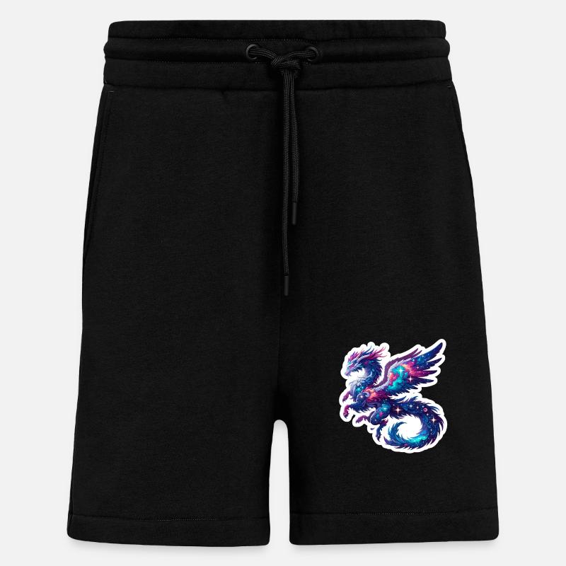 Astrological Dragon - Shorts - made by SPREAD - SOLID BLACK
