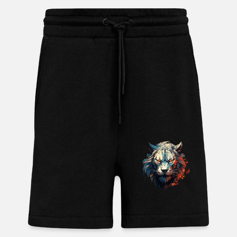 Mode mit Löwenherz - Shorts - made by SPREAD - SOLID BLACK