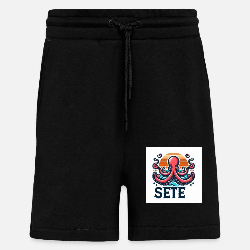 sete - Short bio décontracté fabriqué en UE - SOLID BLACK