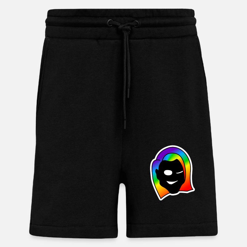 Naughty Wink : Sticky Queer Pride - Shorts - made by SPREAD - SOLID BLACK