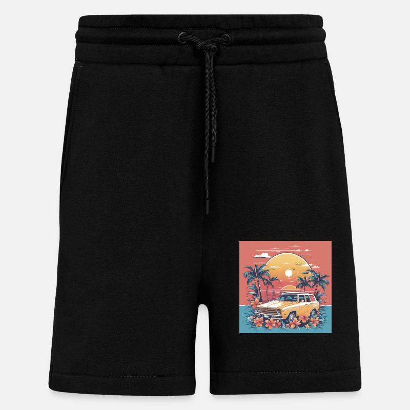summer vacation - Shorts - made by SPREAD - SOLID BLACK