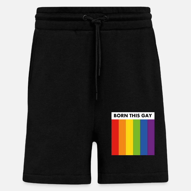 So schwul geboren - Shorts - made by SPREAD - SOLID BLACK