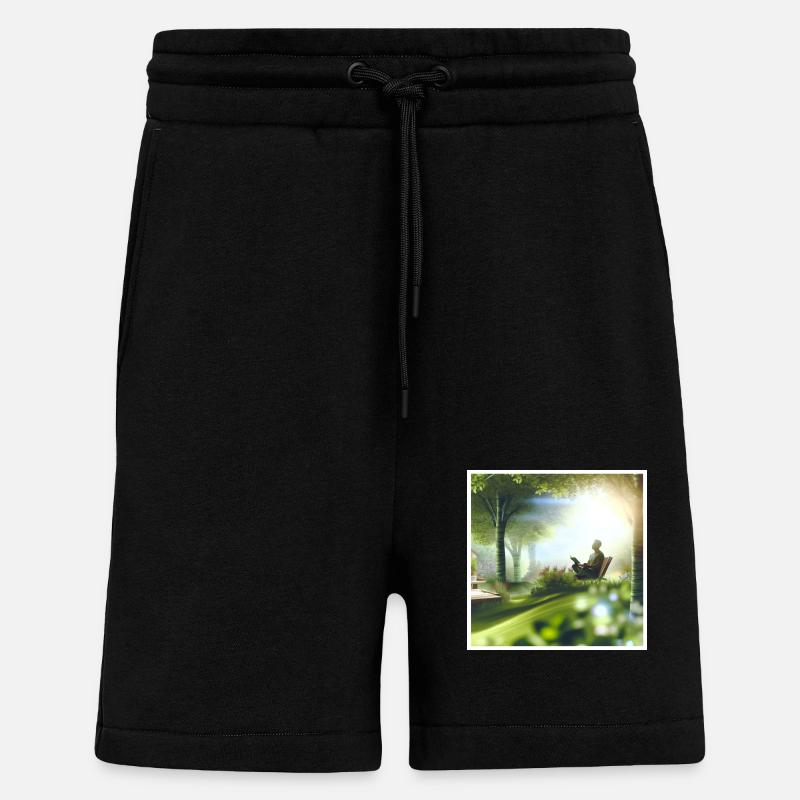 Amour-propre - Short bio décontracté fabriqué en UE - SOLID BLACK
