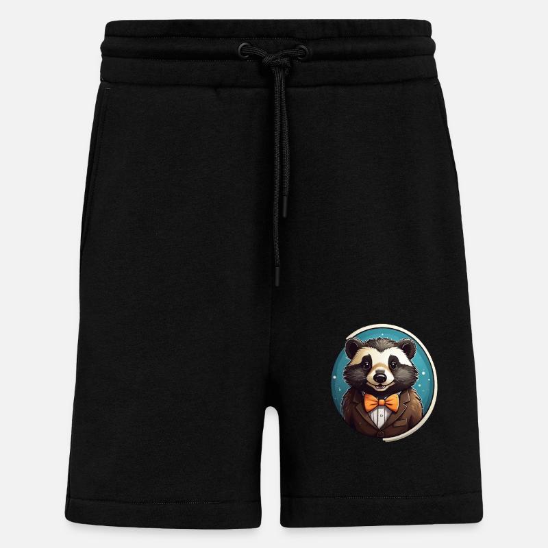 Lustiger Panda Bär - Shorts - made by SPREAD - SOLID BLACK