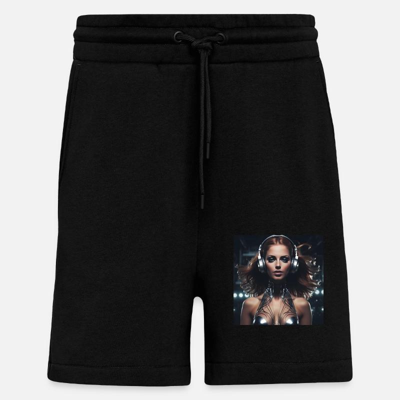 Techno-Mädchen - Shorts - made by SPREAD - SOLID BLACK