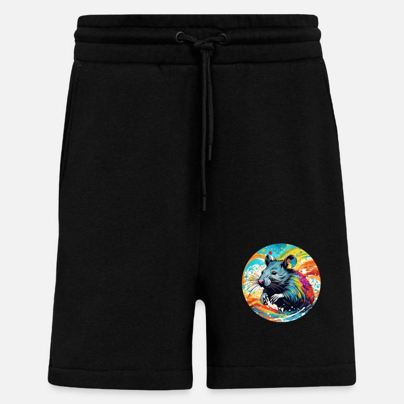 Ratte runder Batch - Shorts - made by SPREAD - SOLID BLACK