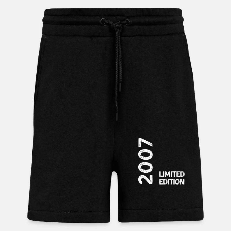 2007 limited edition - Short bio décontracté fabriqué en UE - SOLID BLACK