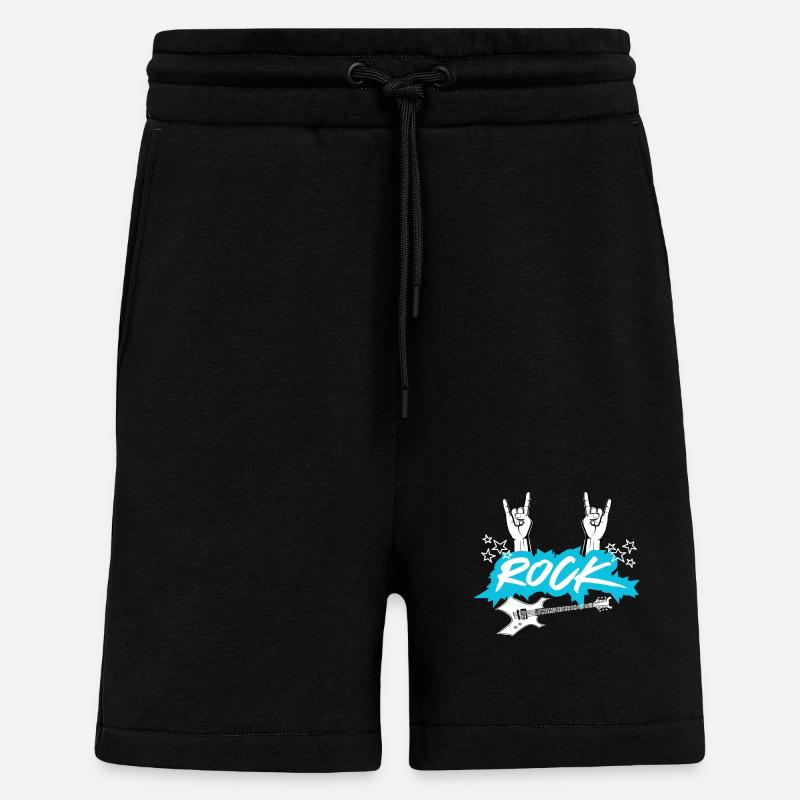 ROCK - Shorts - made by SPREAD - SOLID BLACK