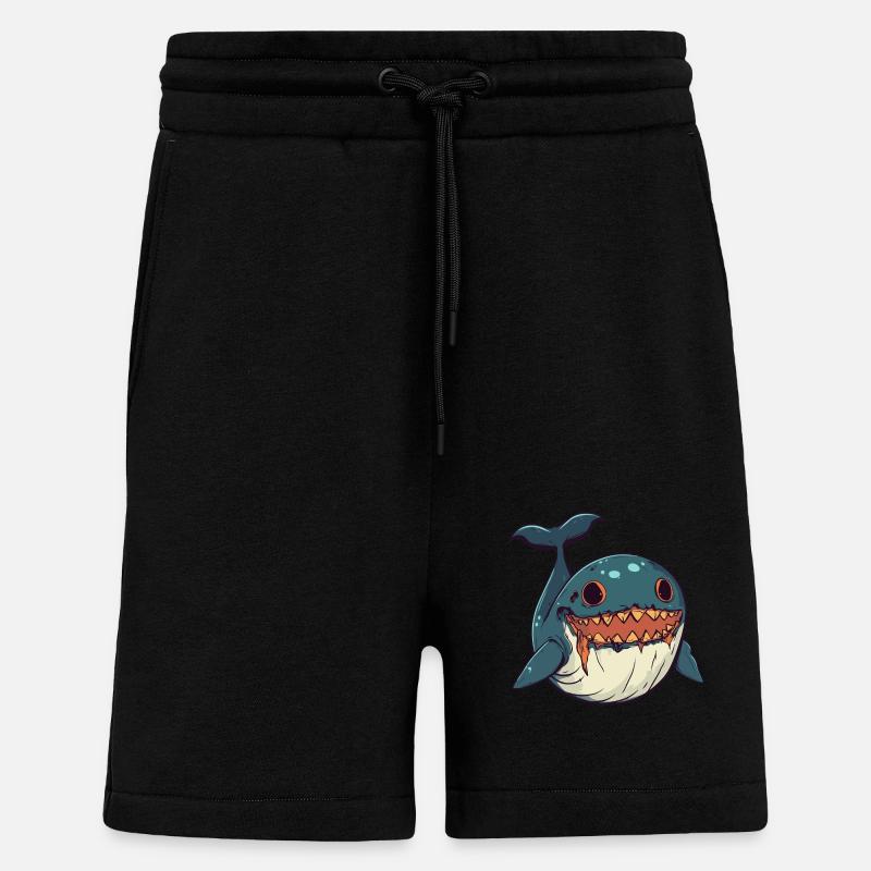 Wal Halloween Zombie - Shorts - made by SPREAD - SOLID BLACK