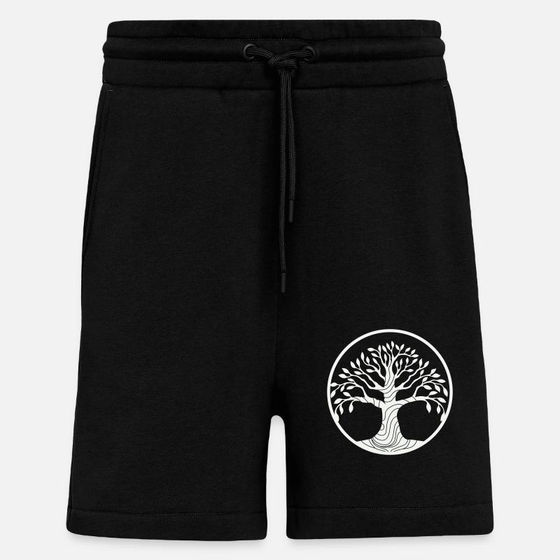 arbre - Short bio décontracté fabriqué en UE - SOLID BLACK