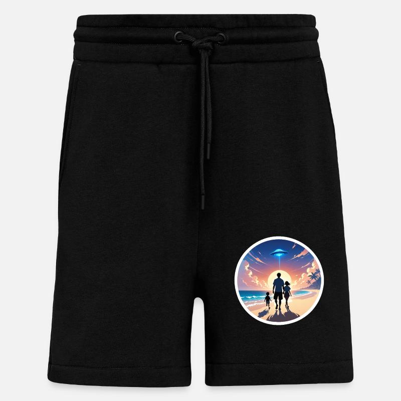 Sunset Beach - Shorts - made by SPREAD - SOLID BLACK