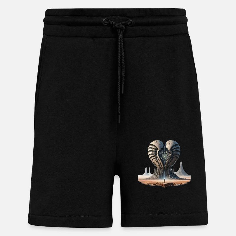 Cœur d’acier 634694 - Short bio décontracté fabriqué en UE - SOLID BLACK