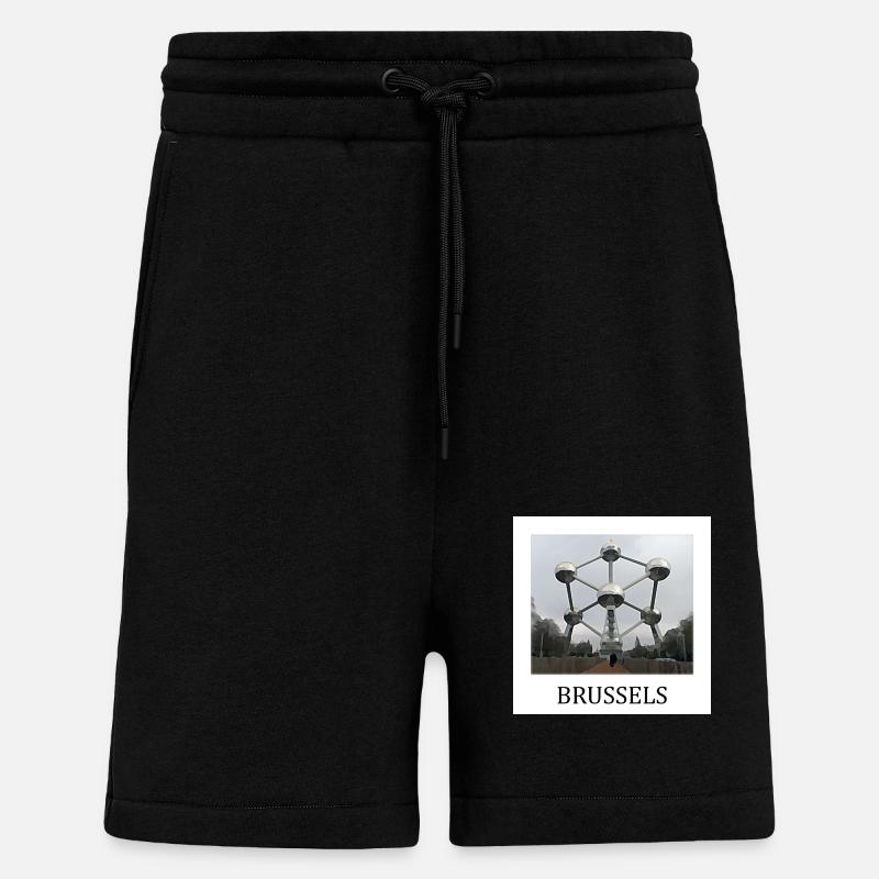 Brüsseler Atomium - Shorts - made by SPREAD - SOLID BLACK
