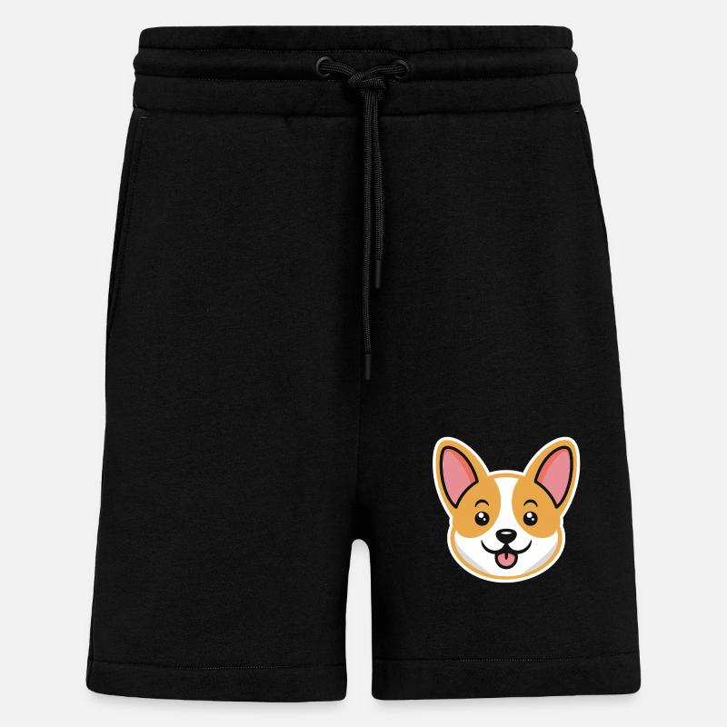 corgi - Shorts - made by SPREAD - SOLID BLACK