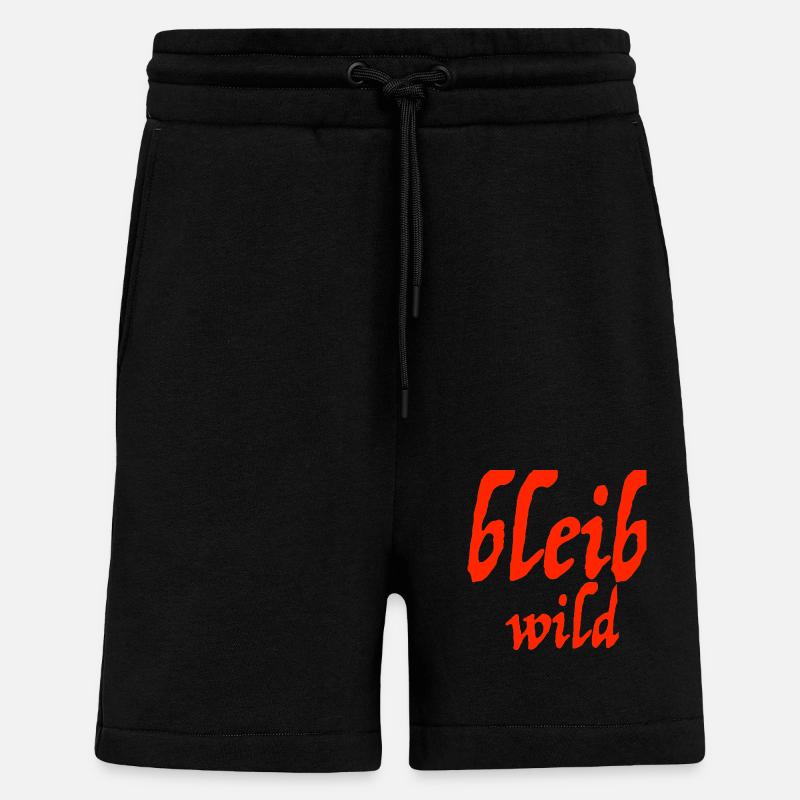 bleib wild - Shorts - made by SPREAD - SOLID BLACK