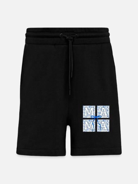 Mama Flowers - Mama Geschenkidee - Shorts - made by SPREAD - SOLID BLACK