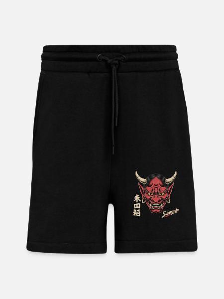 Japanese mask - Shorts - made by SPREAD - SOLID BLACK