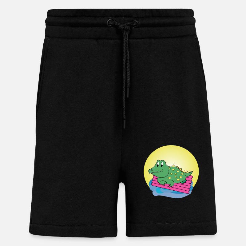 Kai Crocodile - Gift - Gift Idea - Shorts - made by SPREAD - SOLID BLACK