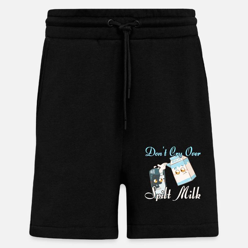 Milch Milchmann Milchtrinker - Shorts - made by SPREAD - SOLID BLACK