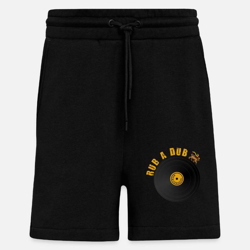 Roots Dub Reggae - Shorts - made by SPREAD - SOLID BLACK