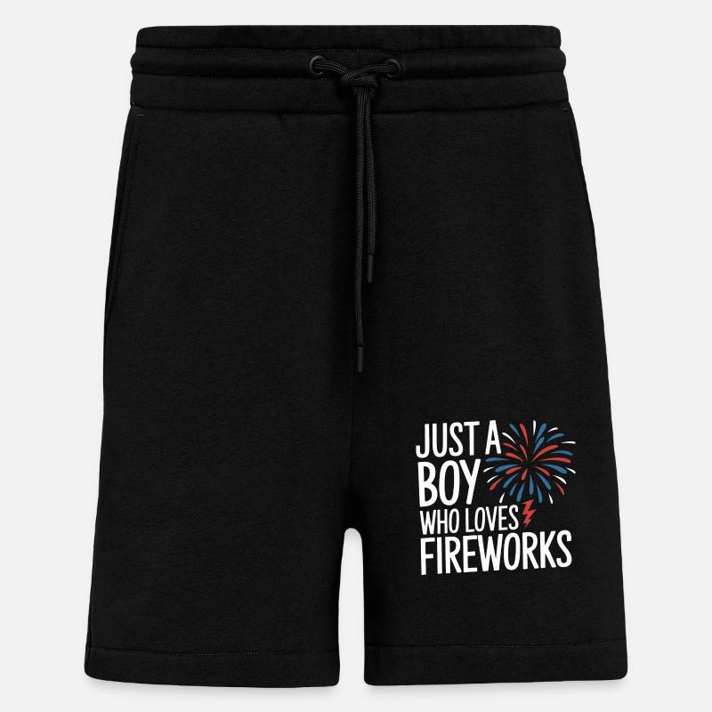 Pyrotechnics Fireworks Pyrotechnics - Shorts - made by SPREAD - SOLID BLACK