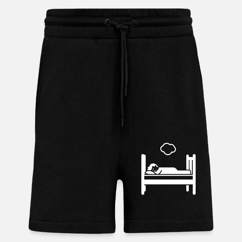 Lit de couchage - Short bio décontracté fabriqué en UE - SOLID BLACK