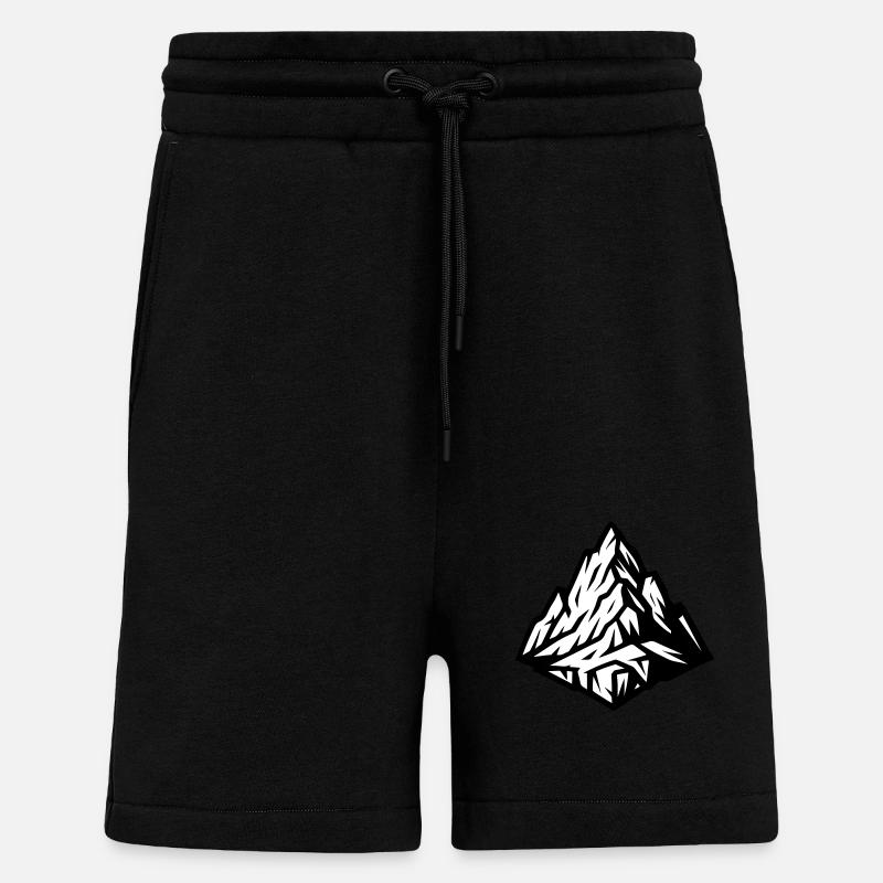 Berg Gipfel Symbol - Shorts - made by SPREAD - SOLID BLACK