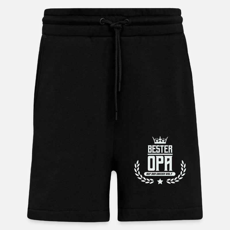bester opa der welt - Shorts - made by SPREAD - SOLID BLACK