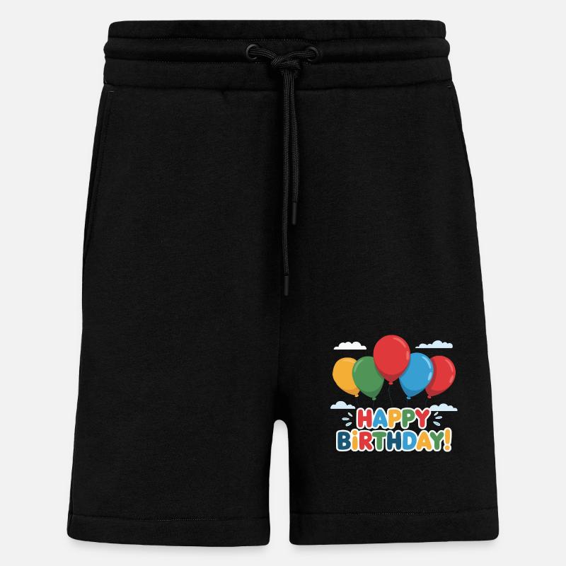 BON ANNIVERSAIRE - Short bio décontracté fabriqué en UE - SOLID BLACK