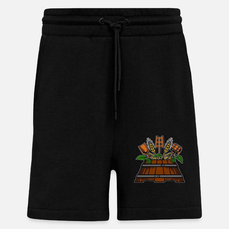 Logo de l’infuseur - Short bio décontracté fabriqué en UE - SOLID BLACK