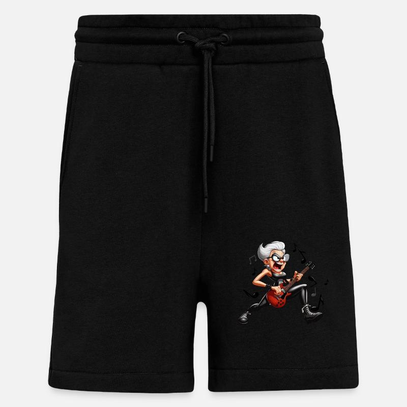 Hardrock-Oma - Shorts - made by SPREAD - SOLID BLACK