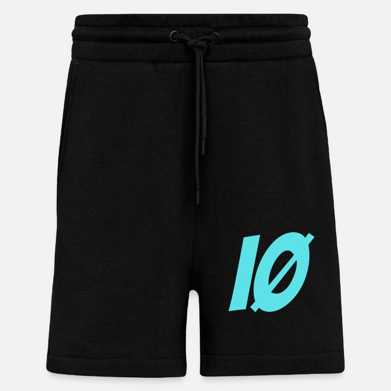 ÏLE D'OLERON IØ, bleu - Short bio décontracté fabriqué en UE - SOLID BLACK