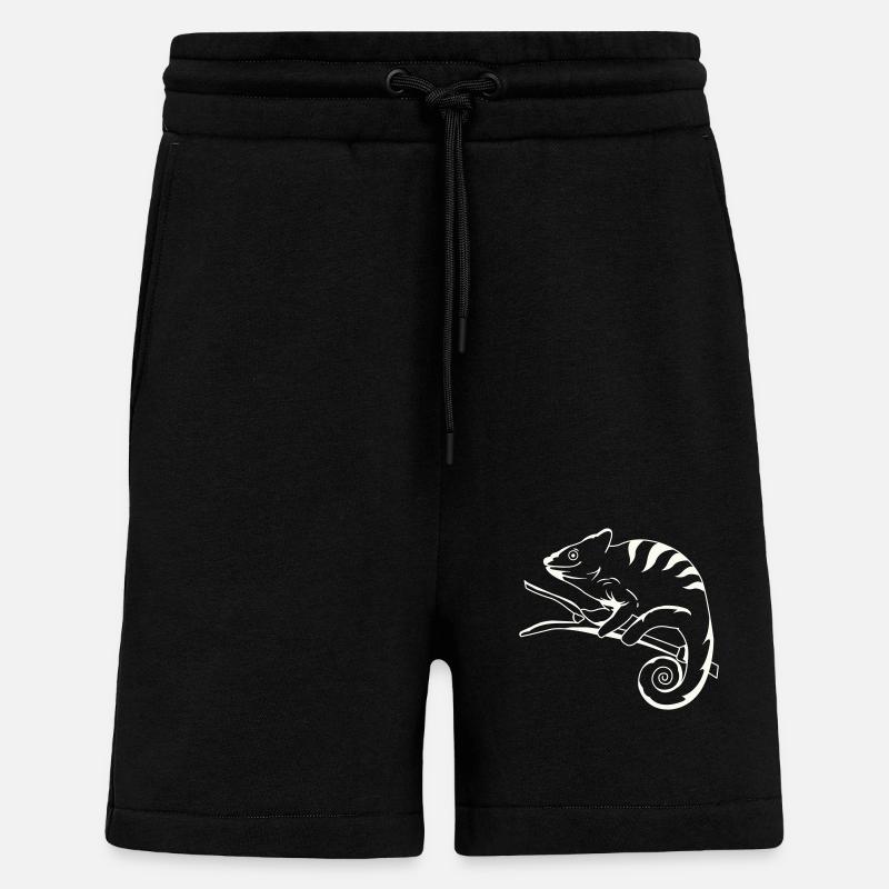 funny cameleon Kopie - Shorts - made by SPREAD - SOLID BLACK
