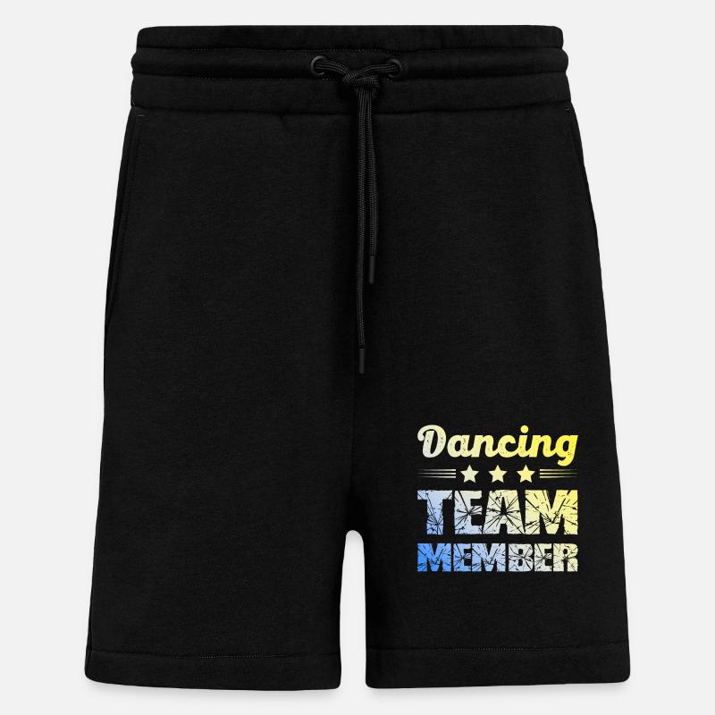 Équipe de danse - Short bio décontracté fabriqué en UE - SOLID BLACK