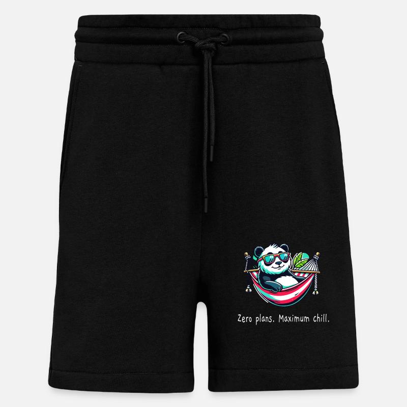 Forfaits Panda Zero - Short bio décontracté fabriqué en UE - SOLID BLACK