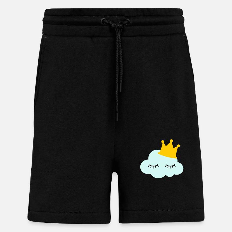 nuage - Short bio décontracté fabriqué en UE - SOLID BLACK