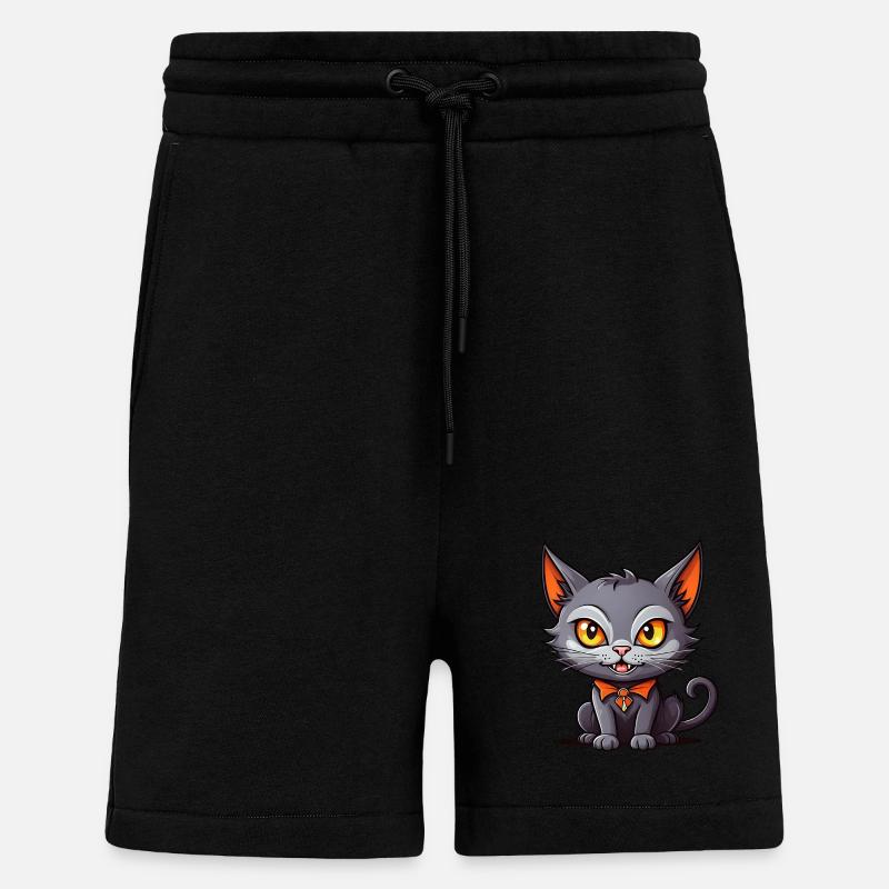 Chat vampire noir - Short bio décontracté fabriqué en UE - SOLID BLACK