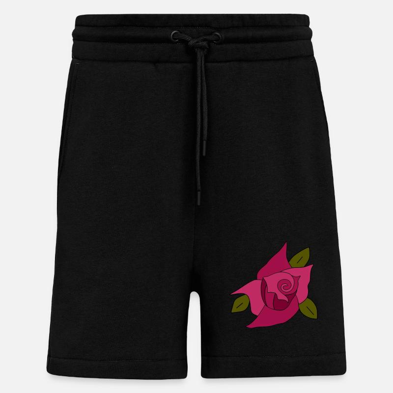 Saint-Valentin, Saint-Valentin, Saint-Valentin - Short bio décontracté fabriqué en UE - SOLID BLACK
